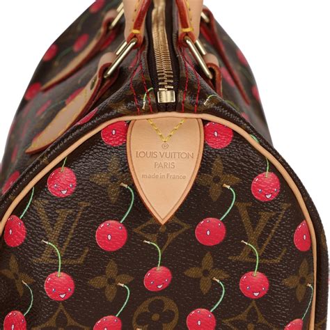 vintage louis vuitton cherry cerises monogram speedy 25